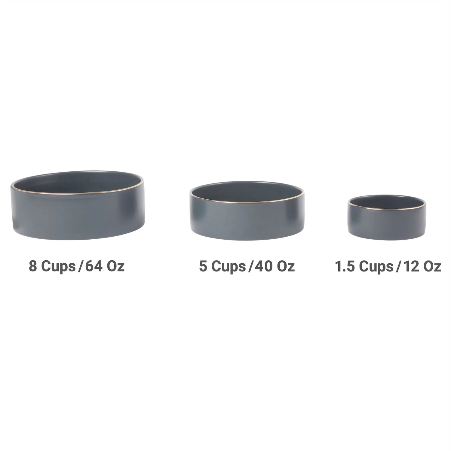 Frisco Modern Gold Rim Ceramic Dog & Cat Bowl 7 Frisco Modern Gold Rim Ceramic Dog & Cat Bowl - Image 5