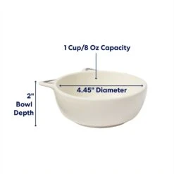 Frisco Cat Face Non-skid Ceramic Cat Bowl, White -Blue Buffalo || ROYAL CANIN || Wellness Sales 270229 PT1. AC SS1800 V1685731990