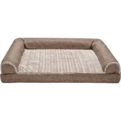 FurHaven Luxe Fur & Performance Linen Orthopedic Sofa Cat & Dog Bed With Removable Cover -Blue Buffalo || ROYAL CANIN || Wellness Sales 271747 PT2. AC SS1800 V1612488711