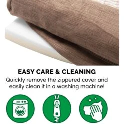 FurHaven Luxe Fur & Performance Linen Memory Top Sofa Cat & Dog Bed With Removable Cover -Blue Buffalo || ROYAL CANIN || Wellness Sales 271757 PT7. AC SS1800 V1612483987