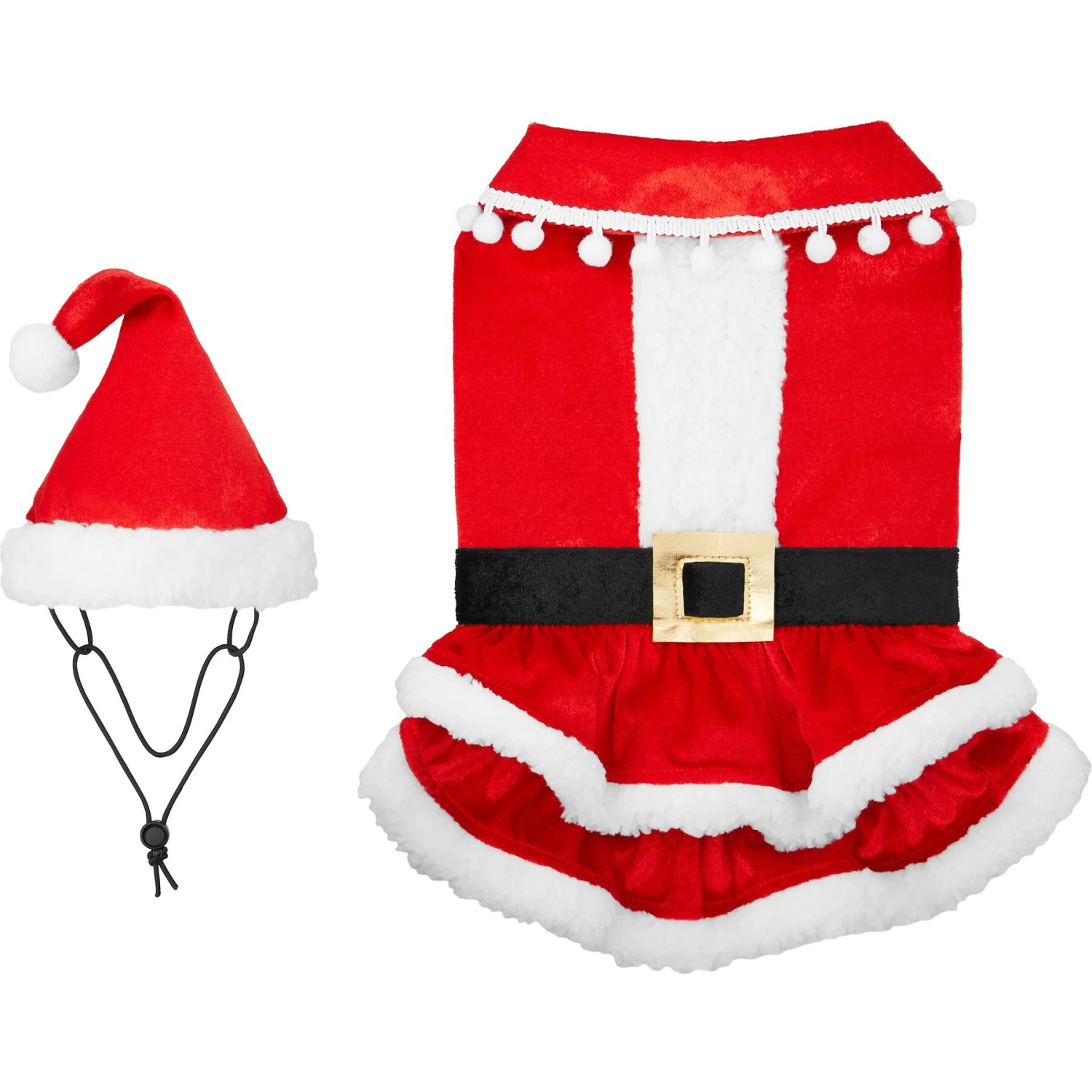 Frisco Mrs. Claus Dog & Cat Costume 6 Frisco Mrs. Claus Dog & Cat Costume - Image 4