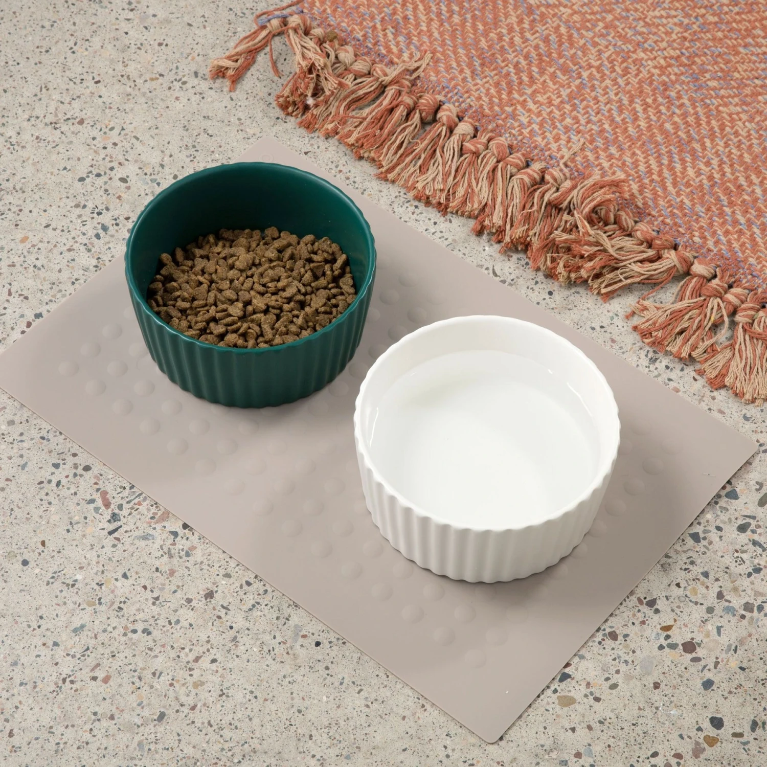 Waggo Ripple Solid Ceramic Dog & Cat Bowl 8 Waggo Ripple Solid Ceramic Dog & Cat Bowl - Image 6