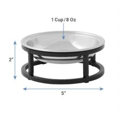 Frisco Elevated Stainless Steel Dish Cat Bowl, 1 Cup -Blue Buffalo || ROYAL CANIN || Wellness Sales 277517 PT1. AC SS1800 V1628862726