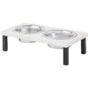 Frisco Marble Elevated Stainless Steel Double Diner Dog & Cat Bowls -Blue Buffalo || ROYAL CANIN || Wellness Sales 277559 MAIN. AC SS1800 V1627933378