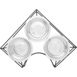 Frisco Multi Pet Feeding Corner 3-Bowls Stainless Steel Dog & Cat Bowl -Blue Buffalo || ROYAL CANIN || Wellness Sales 277561 PT4. AC SS1800 V1627935444