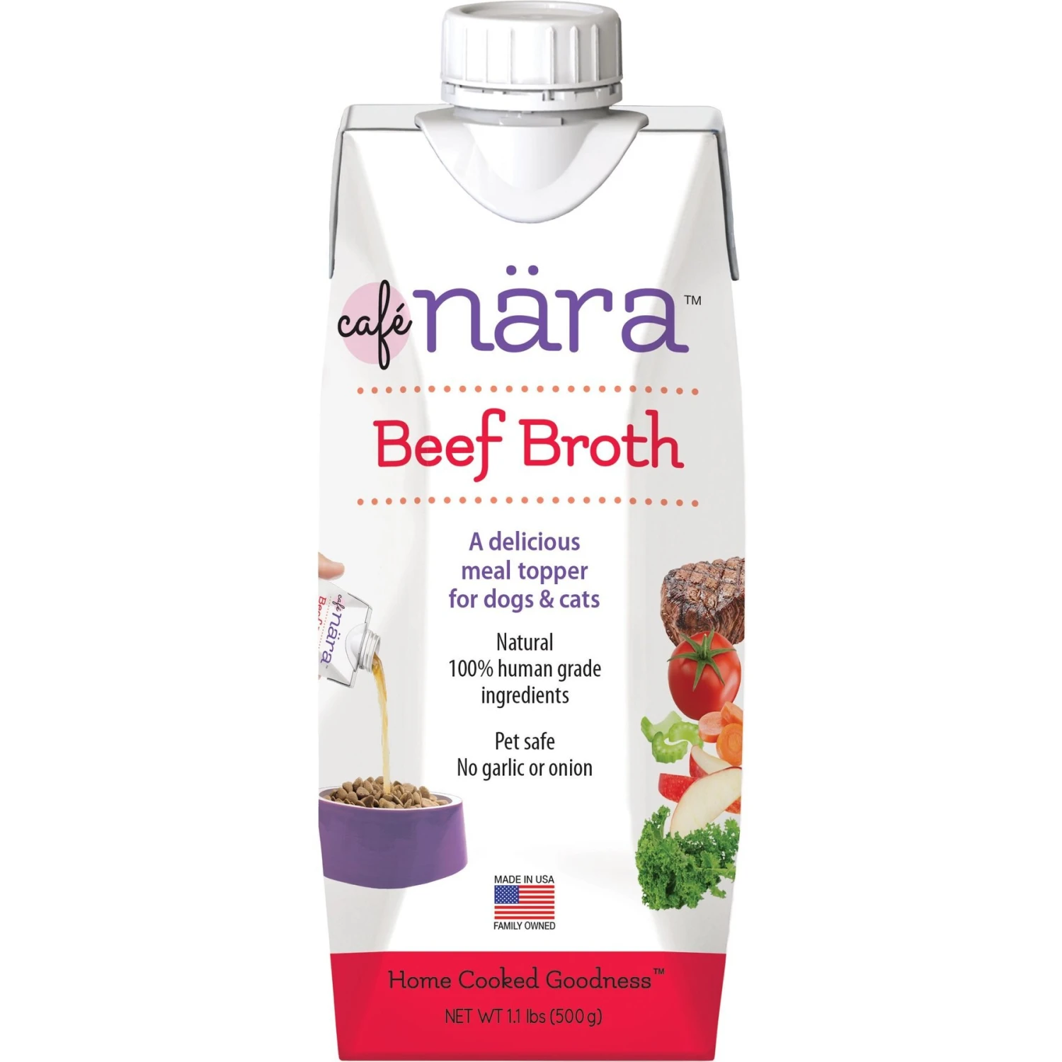 Cafe Nara Beef Broth Grain-Free Dog & Cat Wet Food Topper, 1.1-lb Bottle 4 Cafe Nara Beef Broth Grain-Free Dog & Cat Wet Food Topper, 1.1-lb Bottle - Image 2