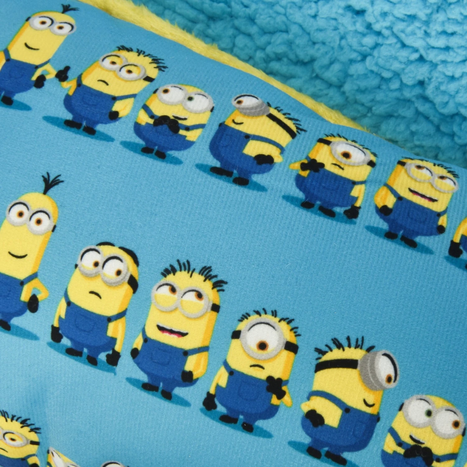 Fetch For Pets Minions Minions In A Row Cuddler Dog Bed, Blue 6 Fetch For Pets Minions Minions In A Row Cuddler Dog Bed, Blue - Image 4