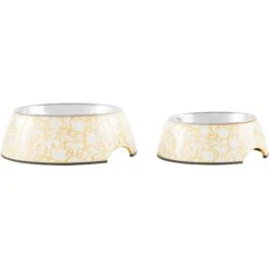 Disney Winnie The Pooh Non-Skid Stainless Steel With Melamine Stand Dog & Cat Bowl, Yellow -Blue Buffalo || ROYAL CANIN || Wellness Sales 280632 PT5. AC SS1800 V1628535078