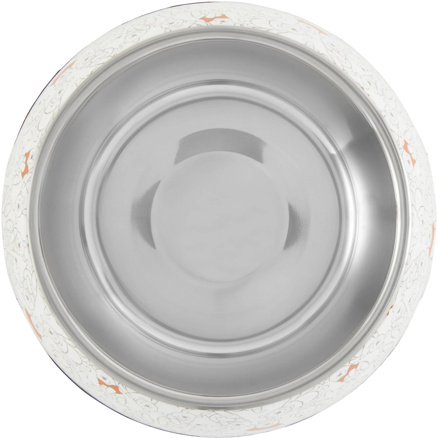Disney Winnie The Pooh Non-Skid Stainless Steel With Melamine Stand Dog & Cat Bowl, Orange 6 Disney Winnie The Pooh Non-Skid Stainless Steel With Melamine Stand Dog & Cat Bowl, Orange - Image 4