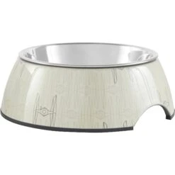 STAR WARS TIE FIGHTER Non-Skid Stainless Steel With Melamine Stand Dog & Cat Bowl
