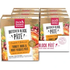 'The Honest Kitchen Butcher Block Pate Turkey, Duck & Root Veggies Wet Dog Food, 10.5-oz Bag, Case Of 6