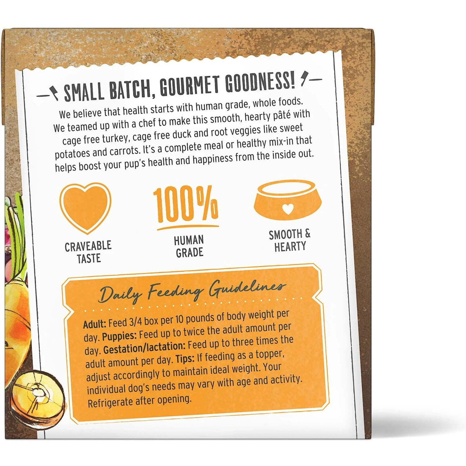 'The Honest Kitchen Butcher Block Pate Turkey, Duck & Root Veggies Wet Dog Food, 10.5-oz Bag, Case Of 6 4 'The Honest Kitchen Butcher Block Pate Turkey, Duck & Root Veggies Wet Dog Food, 10.5-oz Bag, Case Of 6 - Image 2