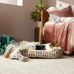 Disney Mickey Mouse Southwest Diamond Pattern Pet Bed & Gift Set