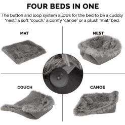 FurHaven Self-Warming Convertible Cuddle Mat Bolster Cat & Dog Bed -Blue Buffalo || ROYAL CANIN || Wellness Sales 285729 PT6. AC SS1800 V1617227208