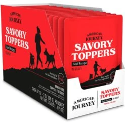 American Journey Savory Toppers Beef Recipe In Gravy Grain-Free Dog Food Topper, 3-oz Pouches, Case Of 24 -Blue Buffalo || ROYAL CANIN || Wellness Sales 286953 PT2. AC SS1800 V1628535753