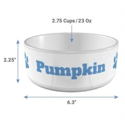 Frisco Paw Print Ceramic Personalized Dog Bowl -Blue Buffalo || ROYAL CANIN || Wellness Sales 286982 PT3. AC SS1800 V1636036346