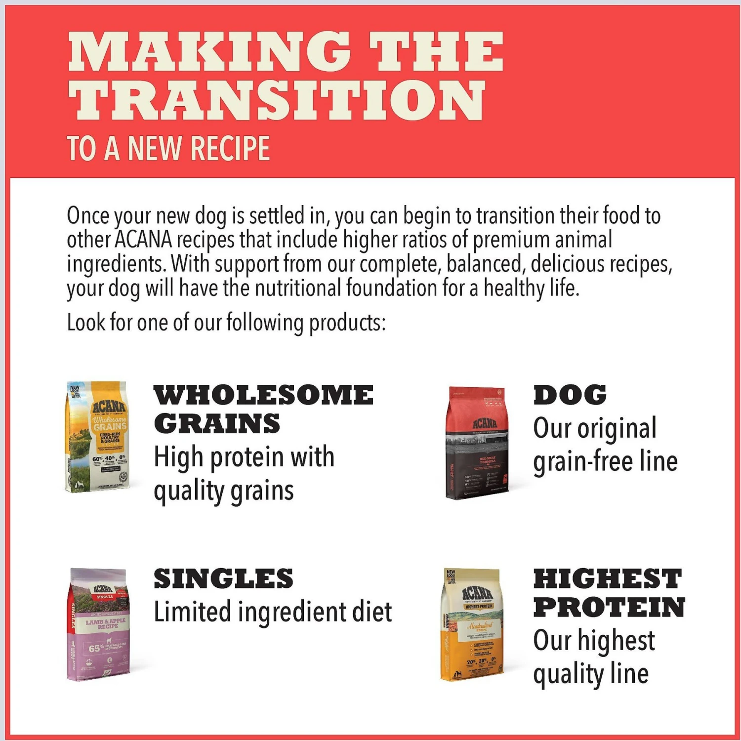 ACANA Rescue Care For Adopted Dogs Poultry Sensitive Digestion Dry Dog Food 7 ACANA Rescue Care For Adopted Dogs Poultry Sensitive Digestion Dry Dog Food - Image 5