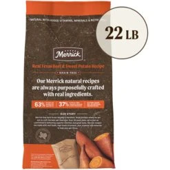 Merrick Real Texas Beef + Sweet Potato Recipe Grain-Free Chicken-Free Adult Dry Dog Food & Instinct Freeze-Dried Raw Boost Mixers Grain-Free Gut Health Recipe Dog Food Topper 14 Merrick Real Texas Beef + Sweet Potato Recipe Grain-Free Chicken-Free Adult Dry Dog Food & Instinct Freeze-Dried Raw Boost Mixers Grain-Free Gut Health Recipe Dog Food Topper -Blue Buffalo || ROYAL CANIN || Wellness Sales 293332 PT3. AC SS1800 V1670512133