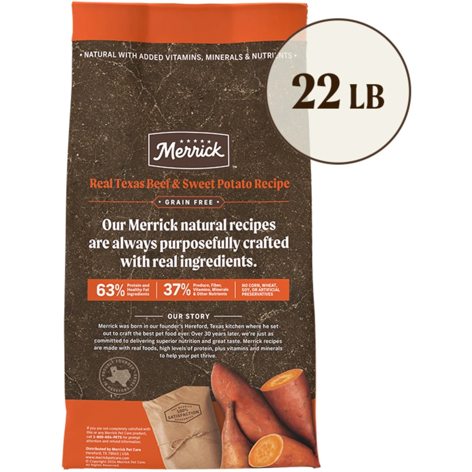 Merrick Real Texas Beef + Sweet Potato Recipe Grain-Free Chicken-Free Adult Dry Dog Food & Instinct Freeze-Dried Raw Boost Mixers Grain-Free Gut Health Recipe Dog Food Topper 6 Merrick Real Texas Beef + Sweet Potato Recipe Grain-Free Chicken-Free Adult Dry Dog Food & Instinct Freeze-Dried Raw Boost Mixers Grain-Free Gut Health Recipe Dog Food Topper - Image 4
