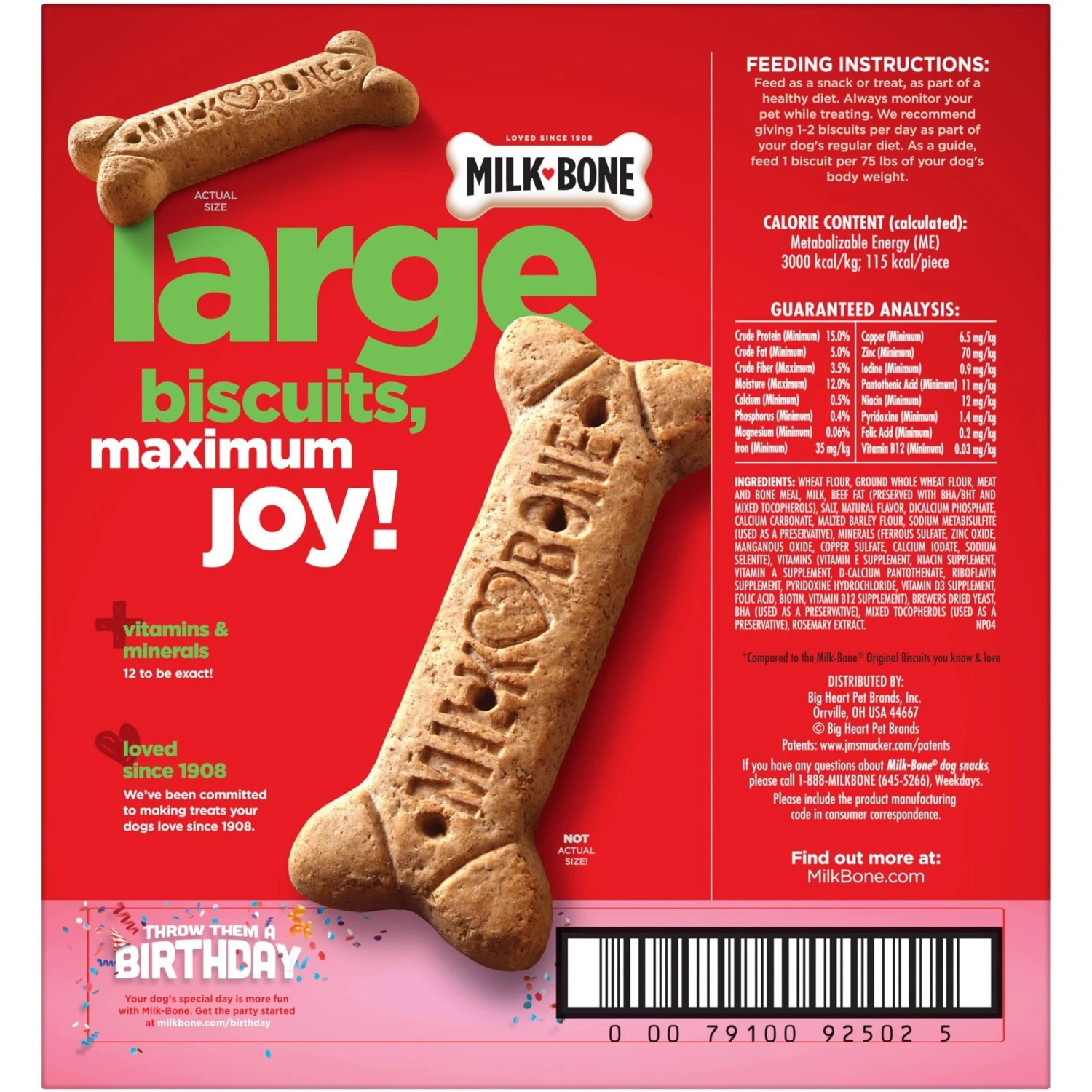 Purina ONE Natural SmartBlend Lamb & Rice Formula Dry Dog Food & Milk-Bone Original Large Biscuit Dog Treats 5 Purina ONE Natural SmartBlend Lamb & Rice Formula Dry Dog Food & Milk-Bone Original Large Biscuit Dog Treats - Image 3