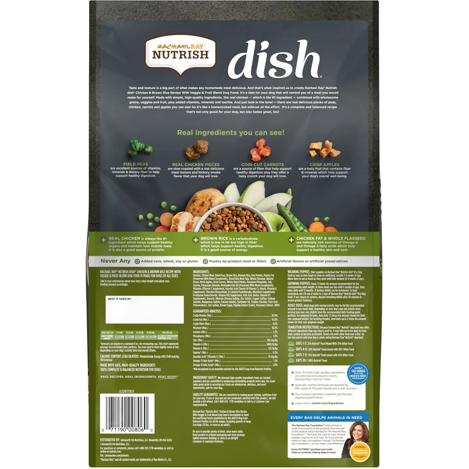 Rachael Ray Nutrish Dish Natural Chicken & Brown Rice Recipe With Veggies & Fruit Dry Dog Food & Rachael Ray Nutrish Soup Bones Chicken & Veggies Flavor Dog Treats 5 Rachael Ray Nutrish Dish Natural Chicken & Brown Rice Recipe With Veggies & Fruit Dry Dog Food & Rachael Ray Nutrish Soup Bones Chicken & Veggies Flavor Dog Treats - Image 3