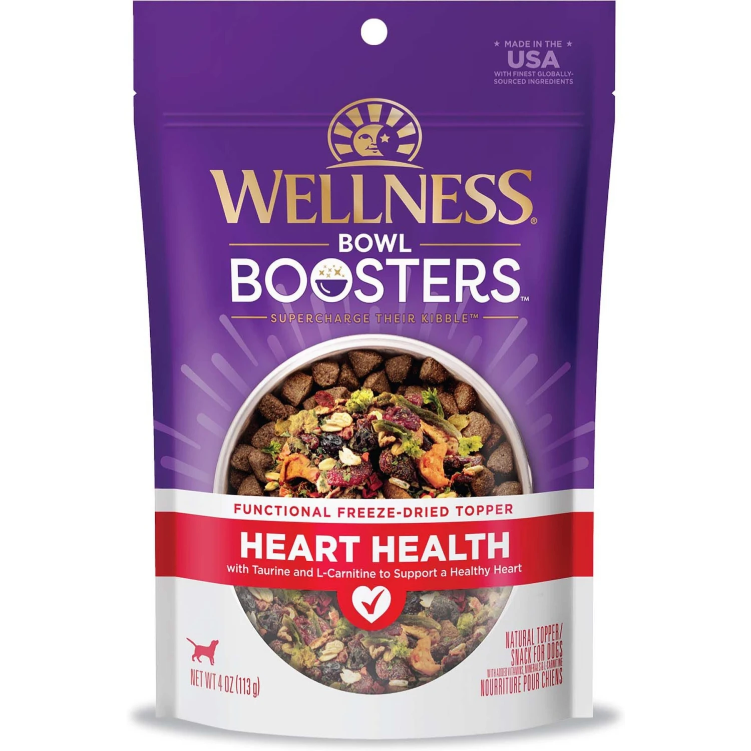 Wellness Complete Health Adult Whitefish & Sweet Potato Recipe Dry Dog Food & Wellness CORE Bowl Boosters Heart Health Dry Dog Food Topper, 4-oz Bag 8 Wellness Complete Health Adult Whitefish & Sweet Potato Recipe Dry Dog Food & Wellness CORE Bowl Boosters Heart Health Dry Dog Food Topper, 4-oz Bag - Image 6