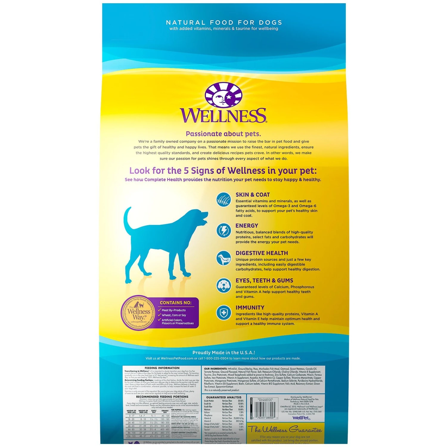 Wellness Complete Health Adult Whitefish & Sweet Potato Recipe Dry Dog Food & Wellness The Rewarding Life Lamb & Salmon Soft & Chewy Natural Dog Treats 4 Wellness Complete Health Adult Whitefish & Sweet Potato Recipe Dry Dog Food & Wellness The Rewarding Life Lamb & Salmon Soft & Chewy Natural Dog Treats - Image 2