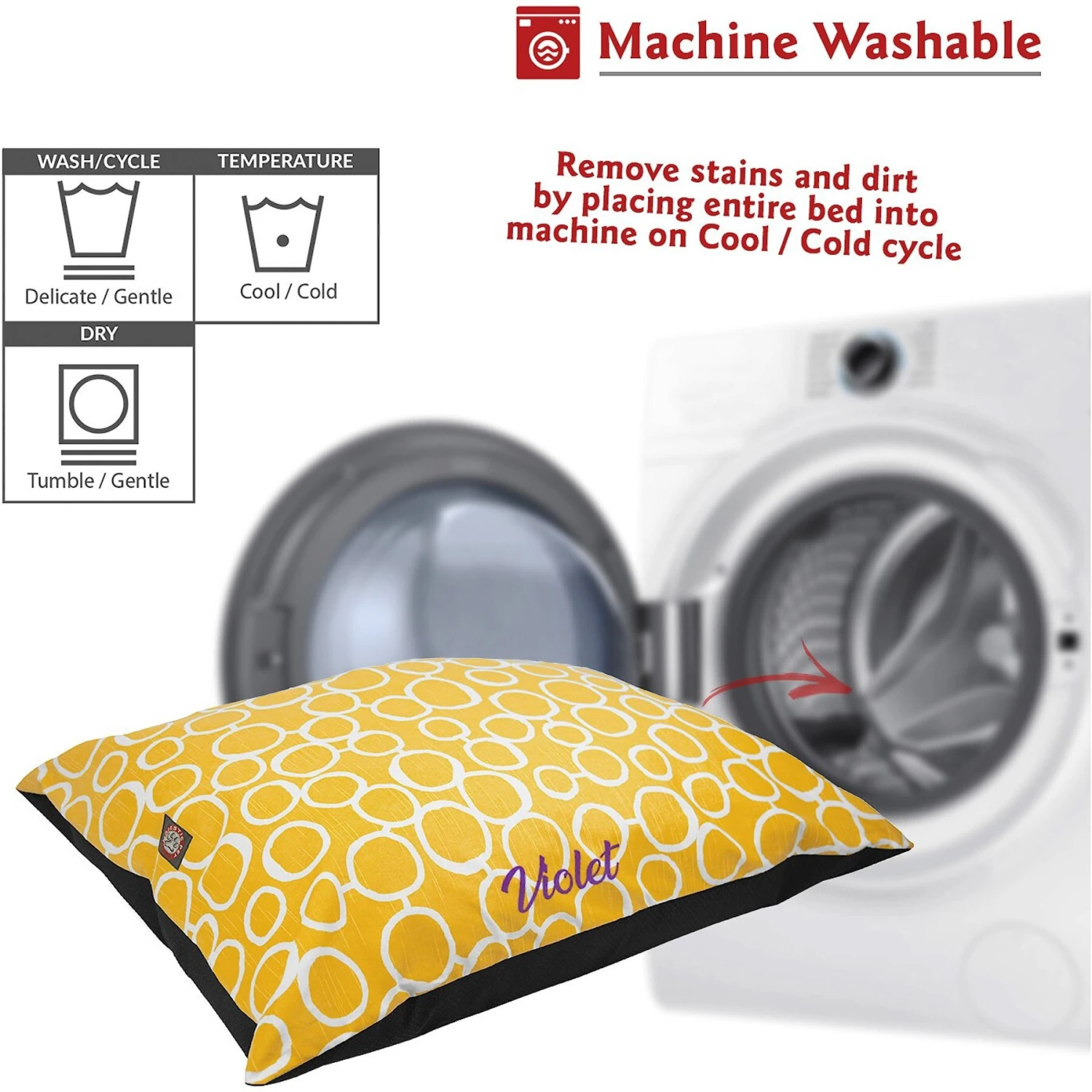 Majestic Pet Fusion Personalized Pillow Cat & Dog Bed 7 Majestic Pet Fusion Personalized Pillow Cat & Dog Bed - Image 5