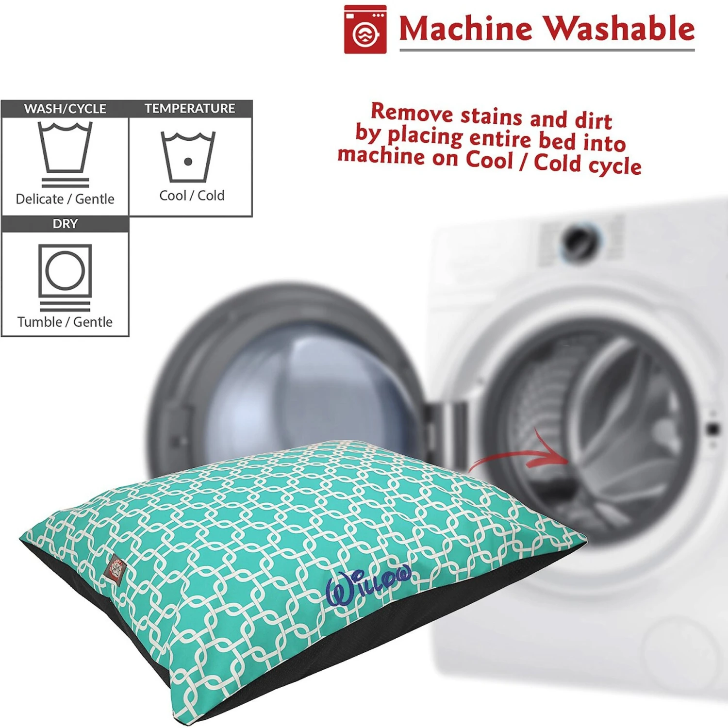 Majestic Pet Links Personalized Pillow Cat & Dog Bed 7 Majestic Pet Links Personalized Pillow Cat & Dog Bed - Image 5