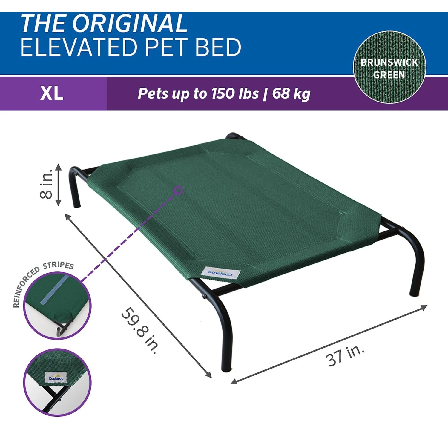 Coolaroo Steel-Framed Elevated Dog Bed 4 Coolaroo Steel-Framed Elevated Dog Bed - Image 2