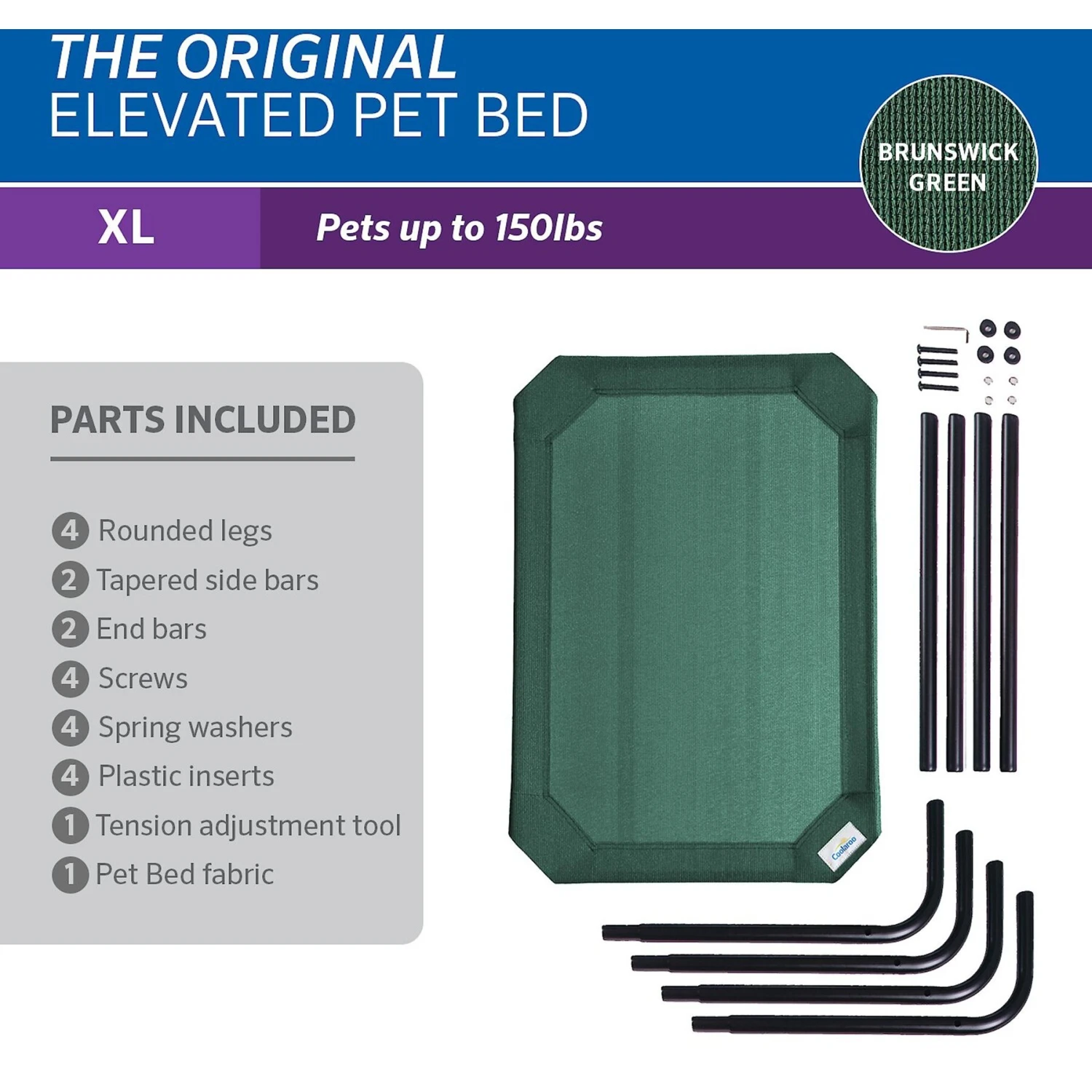 Coolaroo Steel-Framed Elevated Dog Bed 9 Coolaroo Steel-Framed Elevated Dog Bed - Image 7