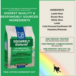 SquarePet Squarely Natural Lamb Meal & Brown Rice Formula Dry Dog Food -Blue Buffalo || ROYAL CANIN || Wellness Sales 297015 PT3. AC SS1800 V1620879457