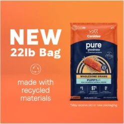 CANIDAE PURE With Wholesome Grains Limited Ingredient Real Salmon & Oatmeal Recipe Puppy Dry Dog Food -Blue Buffalo || ROYAL CANIN || Wellness Sales 297348 PT2. AC SS1800 V1690306307