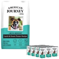 American Journey Limited Ingredient Lamb & Sweet Potato Recipe Grain-Free Dry Dog Food & American Journey Limited Ingredient Diet Lamb & Sweet Potato Recipe Grain-Free Canned Dog Food