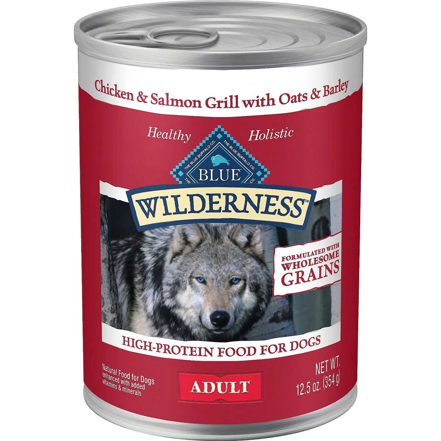 Blue Buffalo Wilderness Salmon & Chicken Grill With Oats & Barley Adult Wet Dog Food, 12.5-oz, Case Of 12 & Blue Buffalo Wilderness Beef & Chicken Grill With Oats & Barley Adult Wet Dog Food, 12.5-oz, Case Of 12 4 Blue Buffalo Wilderness Salmon & Chicken Grill With Oats & Barley Adult Wet Dog Food, 12.5-oz, Case Of 12 & Blue Buffalo Wilderness Beef & Chicken Grill With Oats & Barley Adult Wet Dog Food, 12.5-oz, Case Of 12 - Image 2