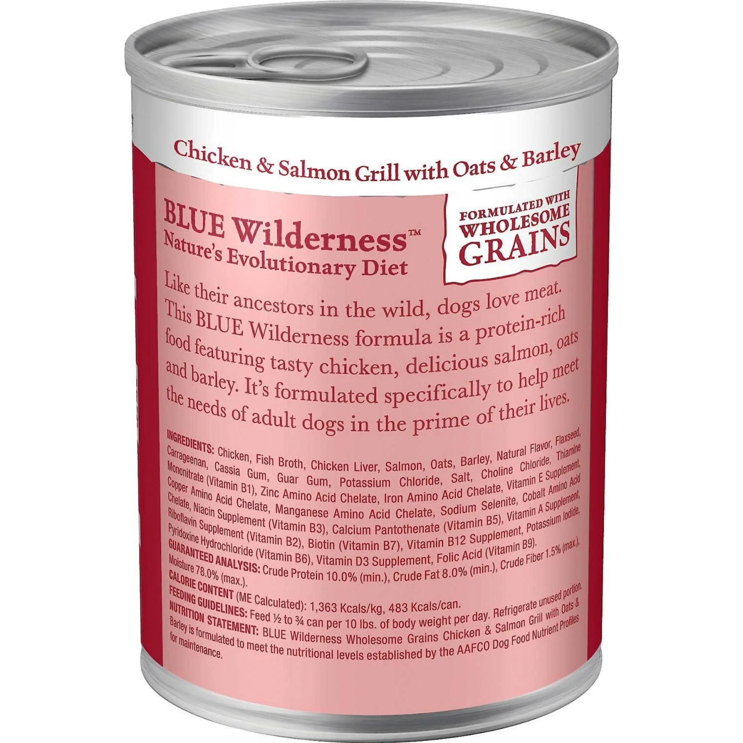 Blue Buffalo Wilderness Salmon & Chicken Grill With Oats & Barley Adult Wet Dog Food, 12.5-oz, Case Of 12 & Blue Buffalo Wilderness Beef & Chicken Grill With Oats & Barley Adult Wet Dog Food, 12.5-oz, Case Of 12 5 Blue Buffalo Wilderness Salmon & Chicken Grill With Oats & Barley Adult Wet Dog Food, 12.5-oz, Case Of 12 & Blue Buffalo Wilderness Beef & Chicken Grill With Oats & Barley Adult Wet Dog Food, 12.5-oz, Case Of 12 - Image 3