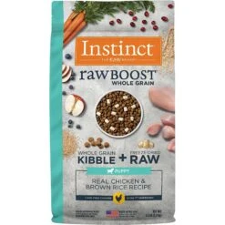 Instinct Be Natural Real Chicken & Brown Rice Recipe Freeze-Dried Raw Coated Dry Dog Food & Instinct Raw Boost Puppy Whole Grain Real Chicken & Brown Rice Recipe Freeze-Dried Raw Coated Dry Dog Food -Blue Buffalo || ROYAL CANIN || Wellness Sales 298130 PT4. AC SS1800 V1621260161