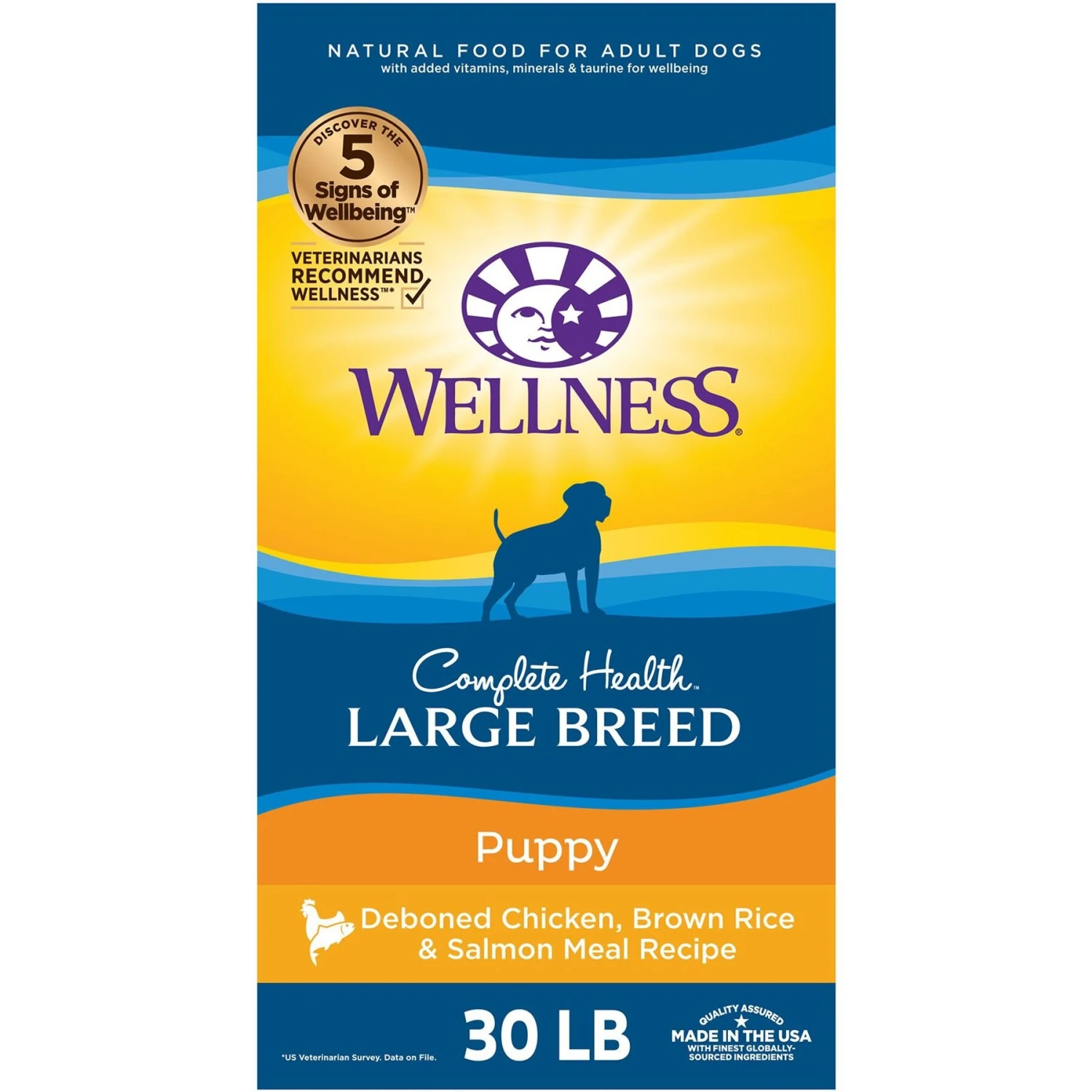 Wellness Large Breed Complete Health Puppy Deboned Chicken, Brown Rice & Salmon Meal Recipe Dry Dog Food & Wellness CORE Bowl Boosters Bare Turkey Freeze-Dried Dog Food Mixer Or Topper 4 Wellness Large Breed Complete Health Puppy Deboned Chicken, Brown Rice & Salmon Meal Recipe Dry Dog Food & Wellness CORE Bowl Boosters Bare Turkey Freeze-Dried Dog Food Mixer Or Topper - Image 2