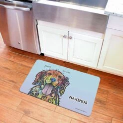 Bungalow Flooring By Dean Russo Golden Retriever Personalized Floor Mat -Blue Buffalo || ROYAL CANIN || Wellness Sales 299166 PT2. AC SS1800 V1621376353