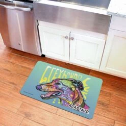 Bungalow Flooring By Dean Russo Greyhound Personalized Floor Mat -Blue Buffalo || ROYAL CANIN || Wellness Sales 299182 PT2. AC SS1800 V1621378365