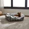 Frisco Buffalo Check Cuddler Pet Bed & Gift Set, Black & White -Blue Buffalo || ROYAL CANIN || Wellness Sales 299397 MAIN. AC SS1800 V1639093641