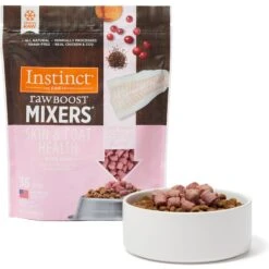 Instinct Boost Mixers Skin & Coat Health Grain-Free Frozen Dog Food Topper, 1.25-lb Bag