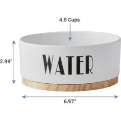 Frisco Ceramic Water Dog & Cat Bowl With Wood Base & Frisco Ceramic Food Dog & Cat Bowl With Wood Base -Blue Buffalo || ROYAL CANIN || Wellness Sales 302424 PT2. AC SS1800 V1623079647