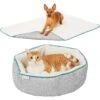 Frisco Sherpa Dog & Cat Blanket & Frisco Sherpa Hexagon Bolster Cat & Dog Bed -Blue Buffalo || ROYAL CANIN || Wellness Sales 303598 MAIN. AC SS1800 V1623064658
