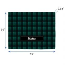 Frisco Personalized Plaid Sherpa Cat & Dog Blanket, 30" X 40" -Blue Buffalo || ROYAL CANIN || Wellness Sales 303832 PT1. AC SS1800 V1637167039