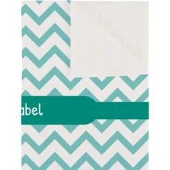 Frisco Personalized Subtle Chevron Sherpa Cat & Dog Blanket, 30" X 40" -Blue Buffalo || ROYAL CANIN || Wellness Sales 303836 PT2. AC SS1800 V1637609798