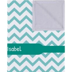 Frisco Personalized Subtle Chevron Soft Fleece Cat & Dog Blanket, 30" X 40" -Blue Buffalo || ROYAL CANIN || Wellness Sales 304003 PT2. AC SS1800 V1637608925