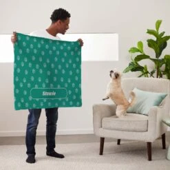 Frisco Personalized Paws Soft Fleece Cat & Dog Blanket, 30" X 40" -Blue Buffalo || ROYAL CANIN || Wellness Sales 304007 PT5. AC SS1800 V1637610099