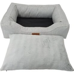 HappyCare Textiles Rectangle Bolster Cat & Dog Bed -Blue Buffalo || ROYAL CANIN || Wellness Sales 304135 PT2. AC SS1800 V1622757763