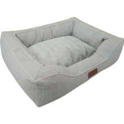 HappyCare Textiles Rectangle Bolster Cat & Dog Bed -Blue Buffalo || ROYAL CANIN || Wellness Sales 304135 PT3. AC SS1800 V1622756899